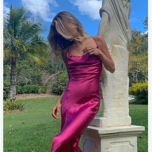 Lioness Satin Midi Dress